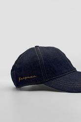 Cursive-Style Script Denim Cap